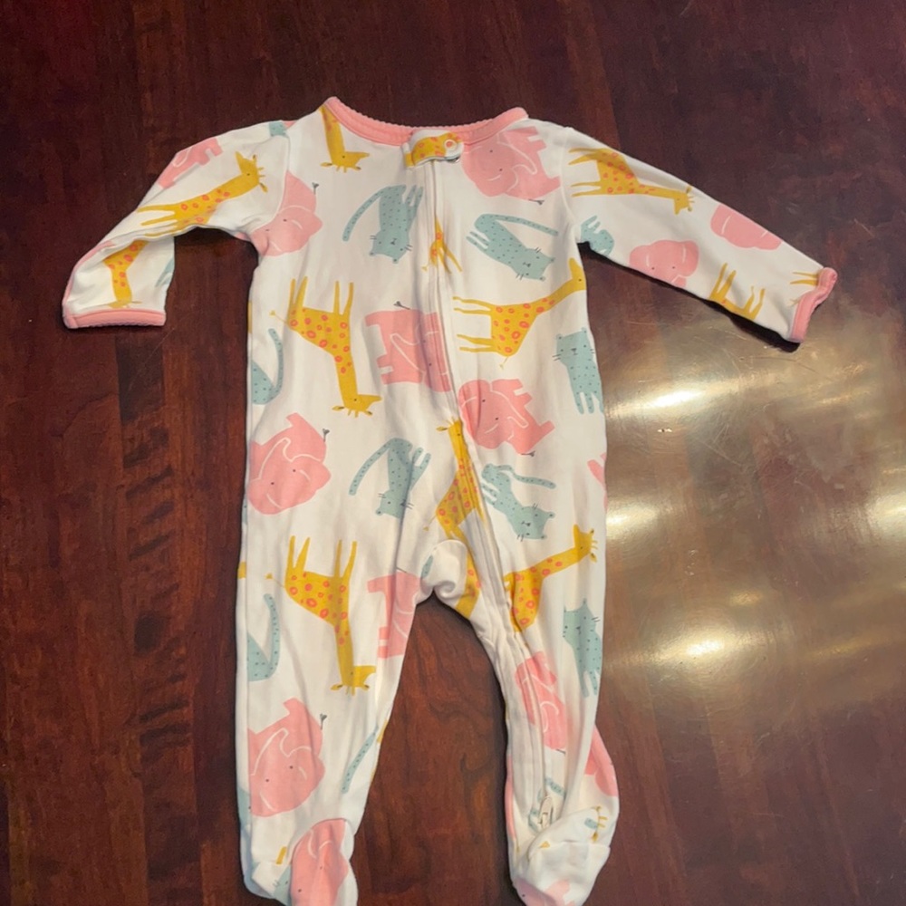Animal print sleep suit